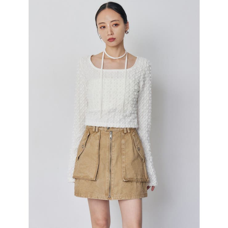 フロントZIPアウトポケットミニスカート | MURUA | 詳細画像13 