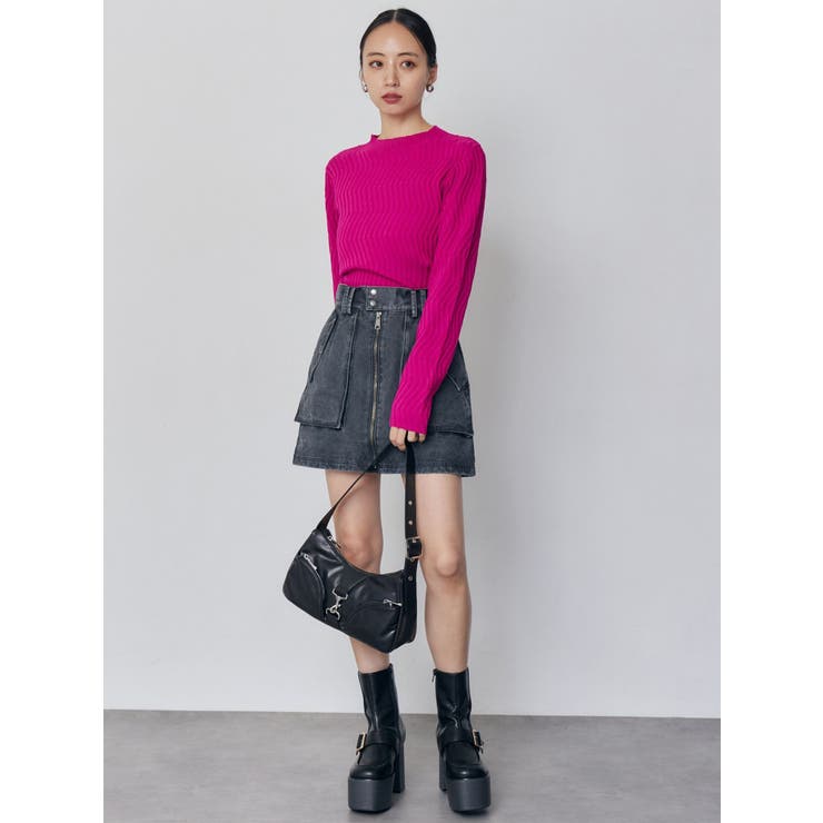 フロントZIPアウトポケットミニスカート | MURUA | 詳細画像19 