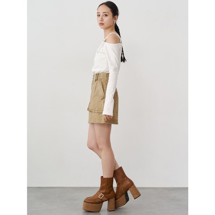 フロントZIPアウトポケットミニスカート | MURUA | 詳細画像22 