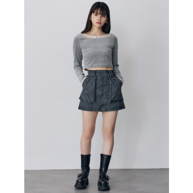 フロントZIPアウトポケットミニスカート | MURUA | 詳細画像26 