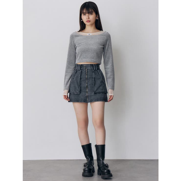 フロントZIPアウトポケットミニスカート | MURUA | 詳細画像27 