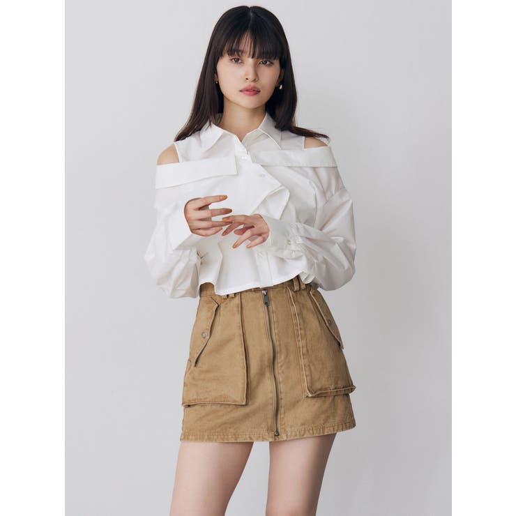 フロントZIPアウトポケットミニスカート | MURUA | 詳細画像31 