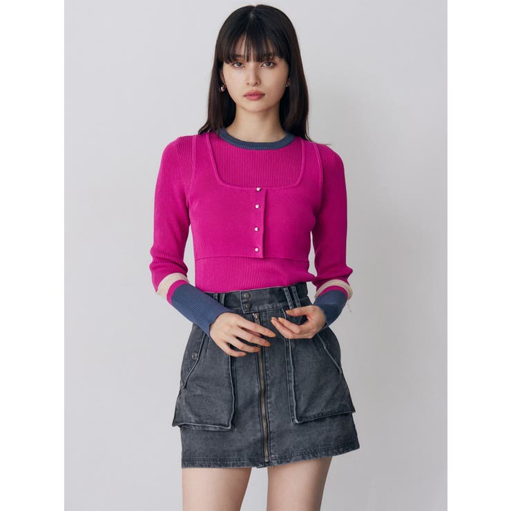 フロントZIPアウトポケットミニスカート | MURUA | 詳細画像37 