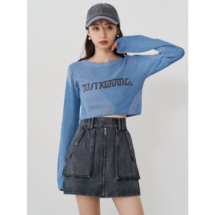 フロントZIPアウトポケットミニスカート | MURUA | 詳細画像4 