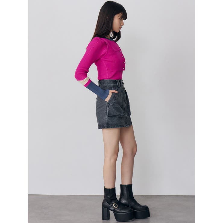 フロントZIPアウトポケットミニスカート | MURUA | 詳細画像41 