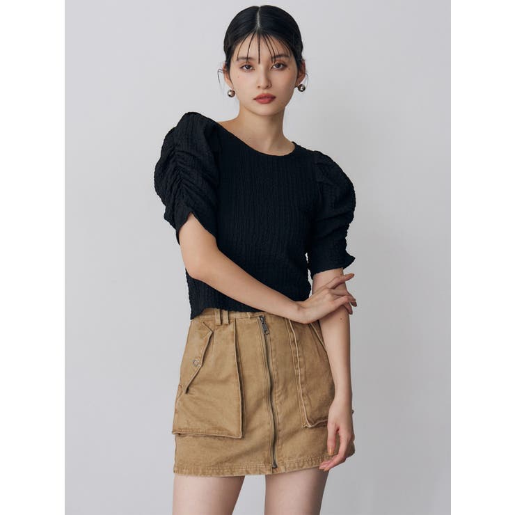 フロントZIPアウトポケットミニスカート | MURUA | 詳細画像42 