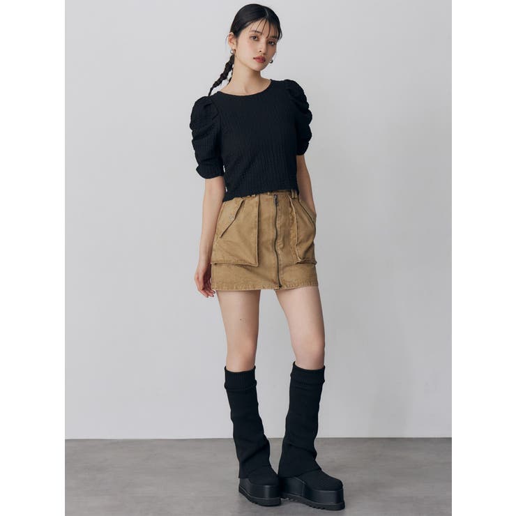 フロントZIPアウトポケットミニスカート | MURUA | 詳細画像44 