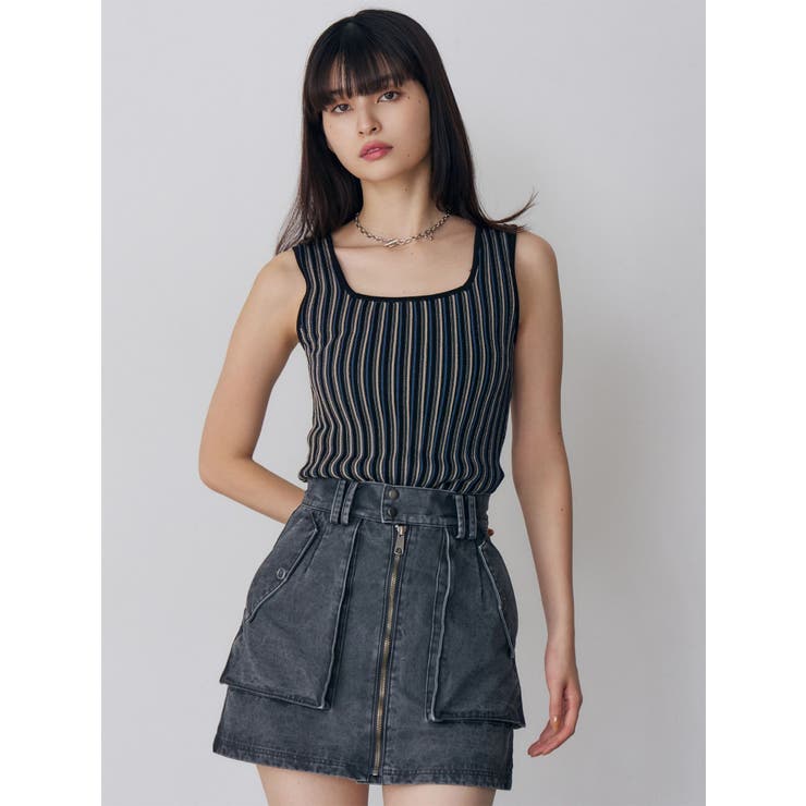 フロントZIPアウトポケットミニスカート | MURUA | 詳細画像46 