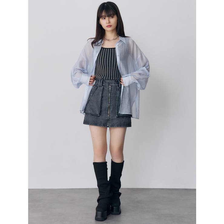 フロントZIPアウトポケットミニスカート | MURUA | 詳細画像50 