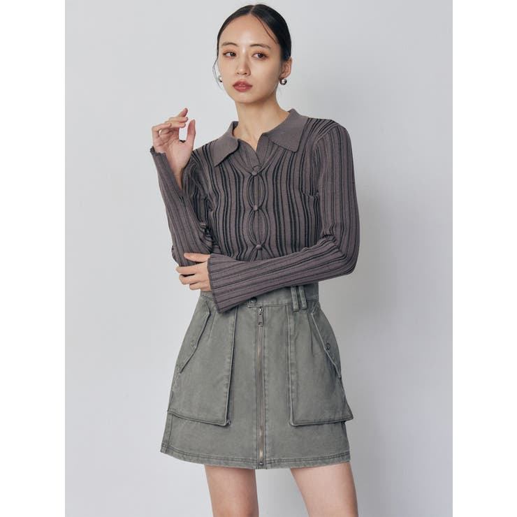 フロントZIPアウトポケットミニスカート | MURUA | 詳細画像9 