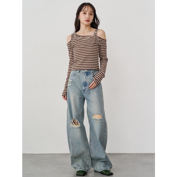 バレルレッグクラッシュデニム | MURUA | 詳細画像10 