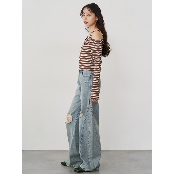 バレルレッグクラッシュデニム | MURUA | 詳細画像11 