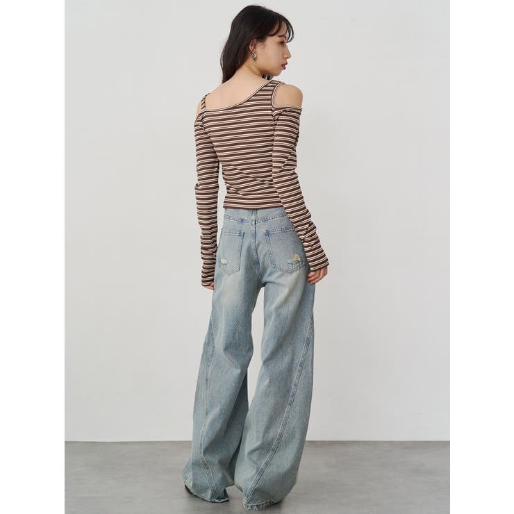 バレルレッグクラッシュデニム | MURUA | 詳細画像12 