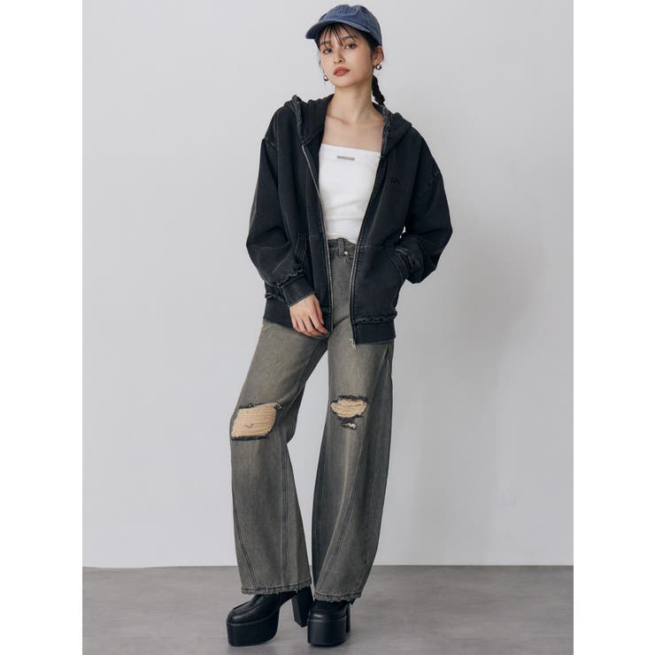 バレルレッグクラッシュデニム | MURUA | 詳細画像19 