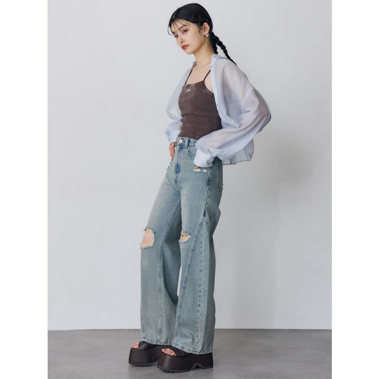 バレルレッグクラッシュデニム | MURUA | 詳細画像25 