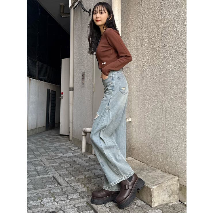 バレルレッグクラッシュデニム | MURUA | 詳細画像35 