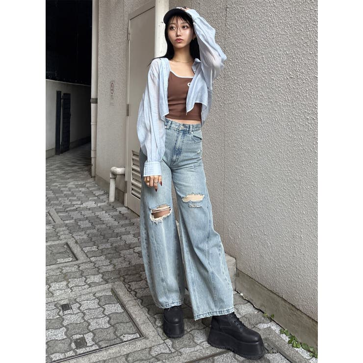 バレルレッグクラッシュデニム | MURUA | 詳細画像37 