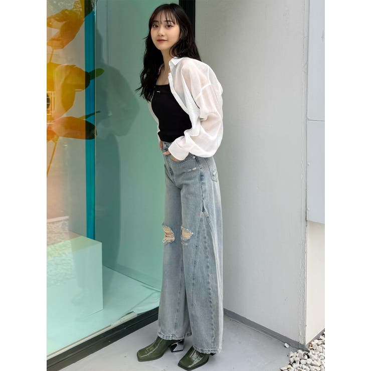 バレルレッグクラッシュデニム | MURUA | 詳細画像42 