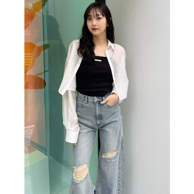 バレルレッグクラッシュデニム | MURUA | 詳細画像44 