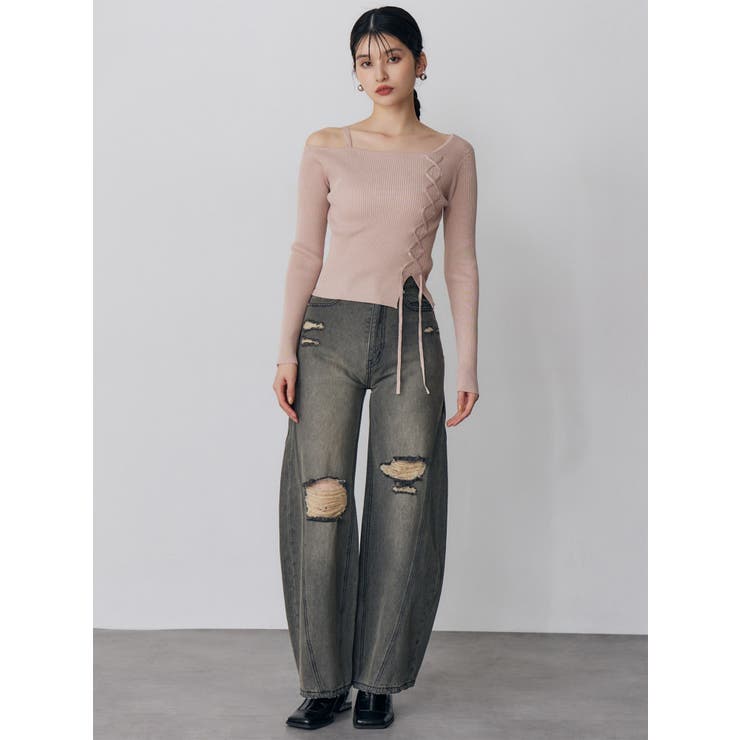 バレルレッグクラッシュデニム | MURUA | 詳細画像6 