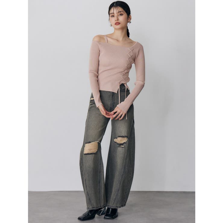 バレルレッグクラッシュデニム | MURUA | 詳細画像7 