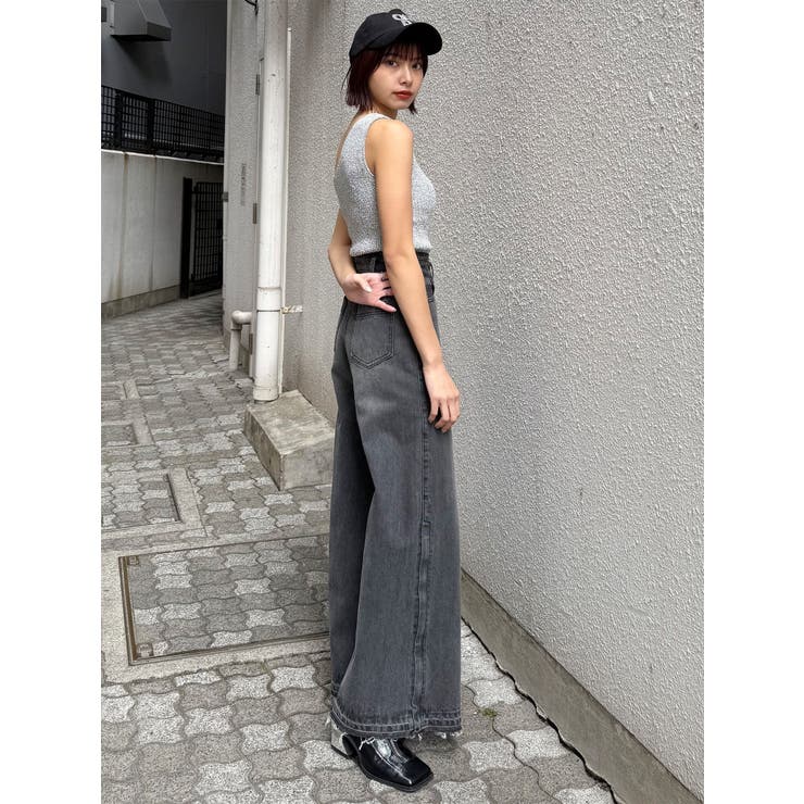 サイドZIPスリットワイドデニム【セットアップ着用可】 | MURUA | 詳細画像19 