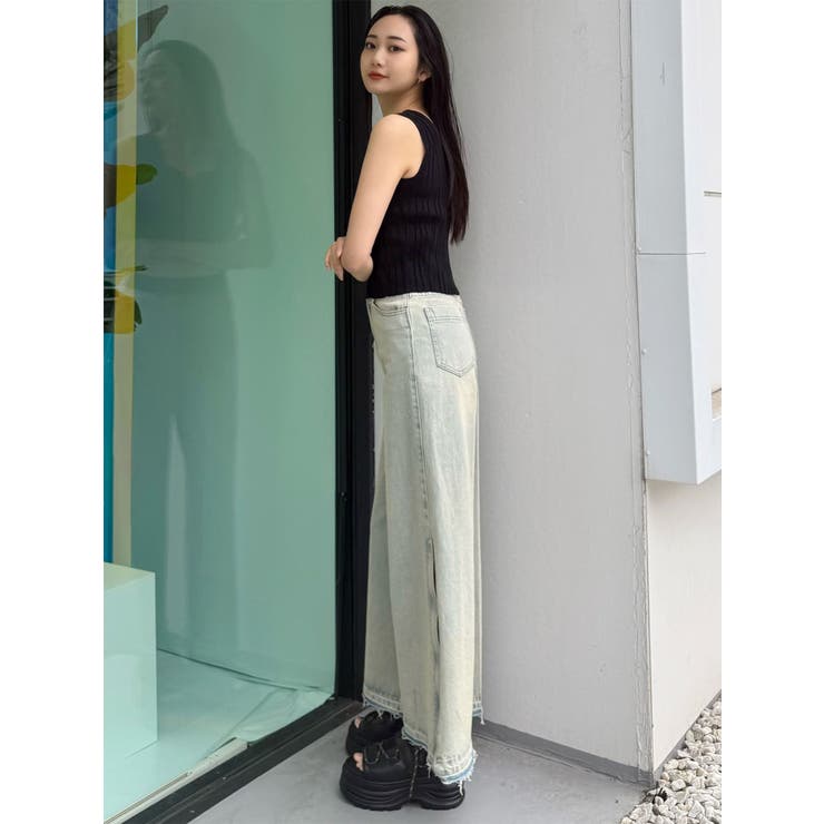 サイドZIPスリットワイドデニム【セットアップ着用可】 | MURUA | 詳細画像23 