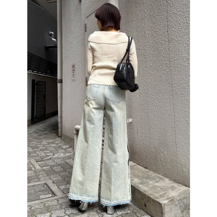 サイドZIPスリットワイドデニム【セットアップ着用可】 | MURUA | 詳細画像30 
