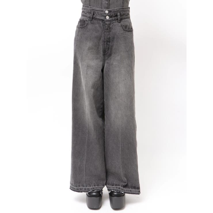 サイドZIPスリットワイドデニム【セットアップ着用可】 | MURUA | 詳細画像33 