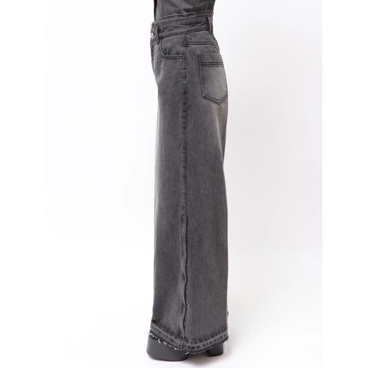 サイドZIPスリットワイドデニム【セットアップ着用可】 | MURUA | 詳細画像34 