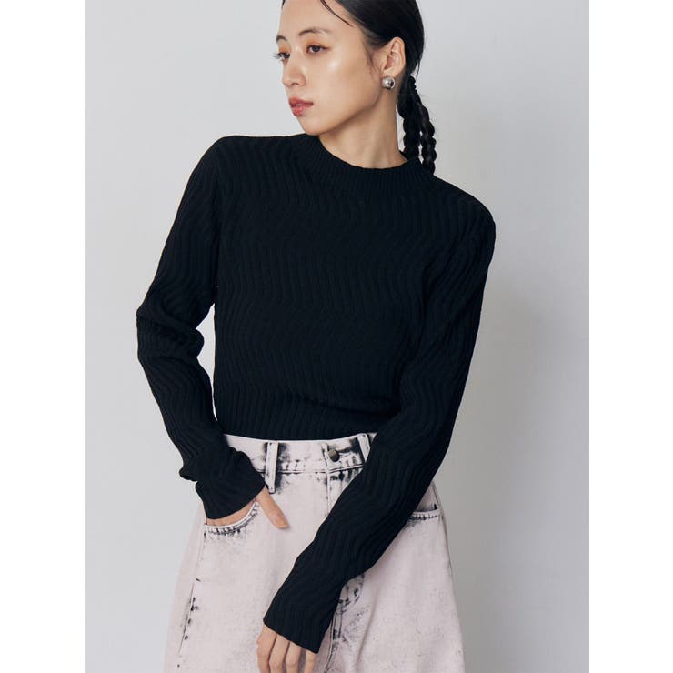 ブラック | ウェーブニット | MURUA