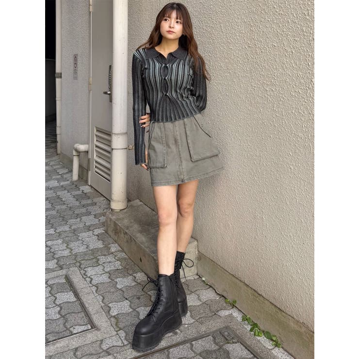 フロントピンチニット | MURUA | 詳細画像15 