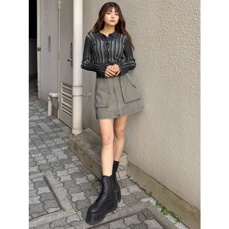 フロントピンチニット | MURUA | 詳細画像17 