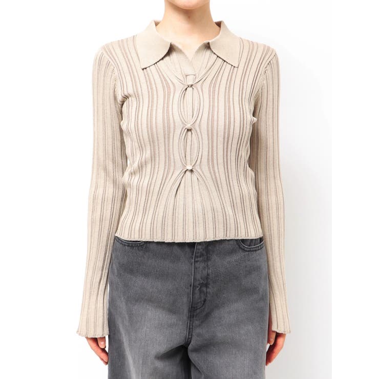 フロントピンチニット | MURUA | 詳細画像18 