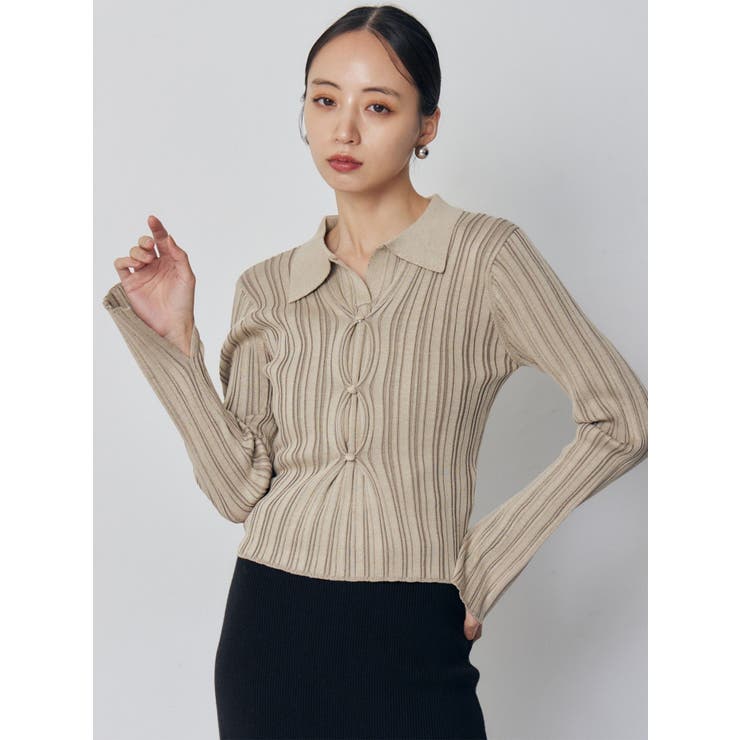 フロントピンチニット | MURUA | 詳細画像9 