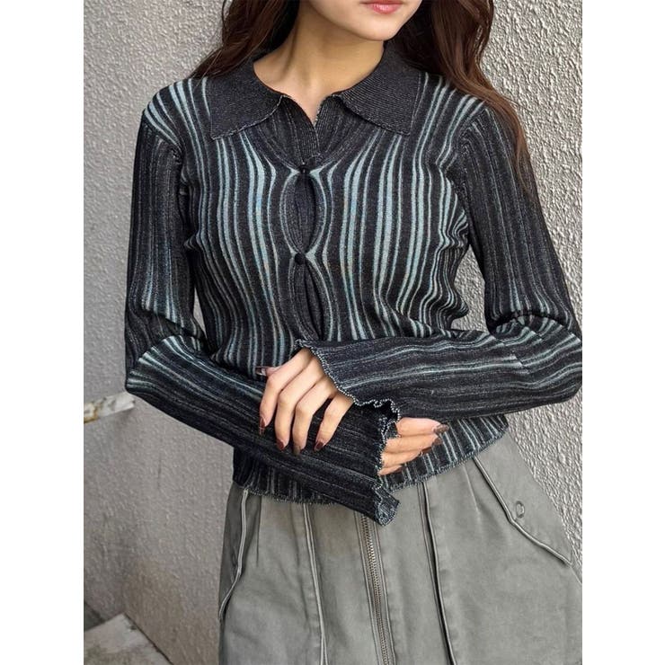 ブラック | フロントピンチニット | MURUA