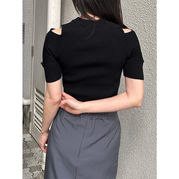 ZIPカシュクールハーフニット | MURUA | 詳細画像15 