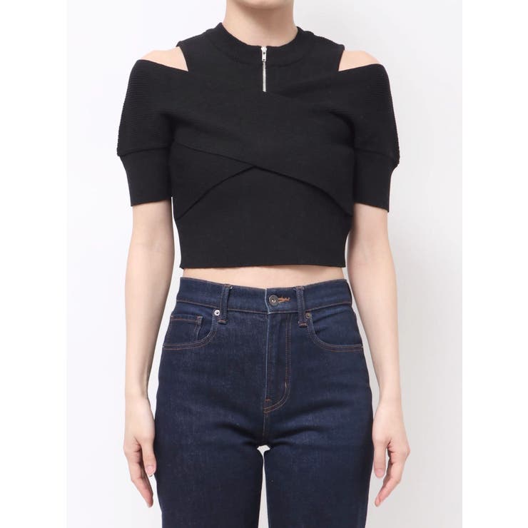 ZIPカシュクールハーフニット | MURUA | 詳細画像23 