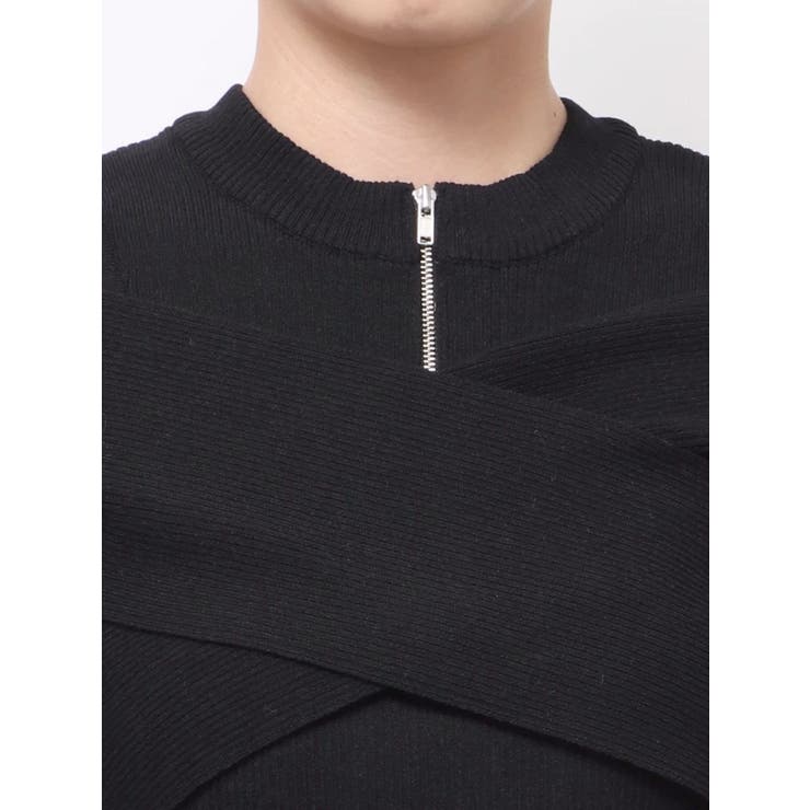 ZIPカシュクールハーフニット | MURUA | 詳細画像26 