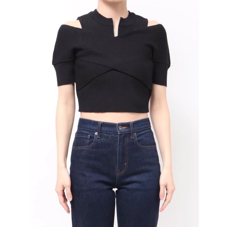 ZIPカシュクールハーフニット | MURUA | 詳細画像30 