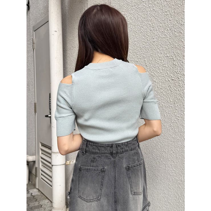 ZIPカシュクールハーフニット | MURUA | 詳細画像7 