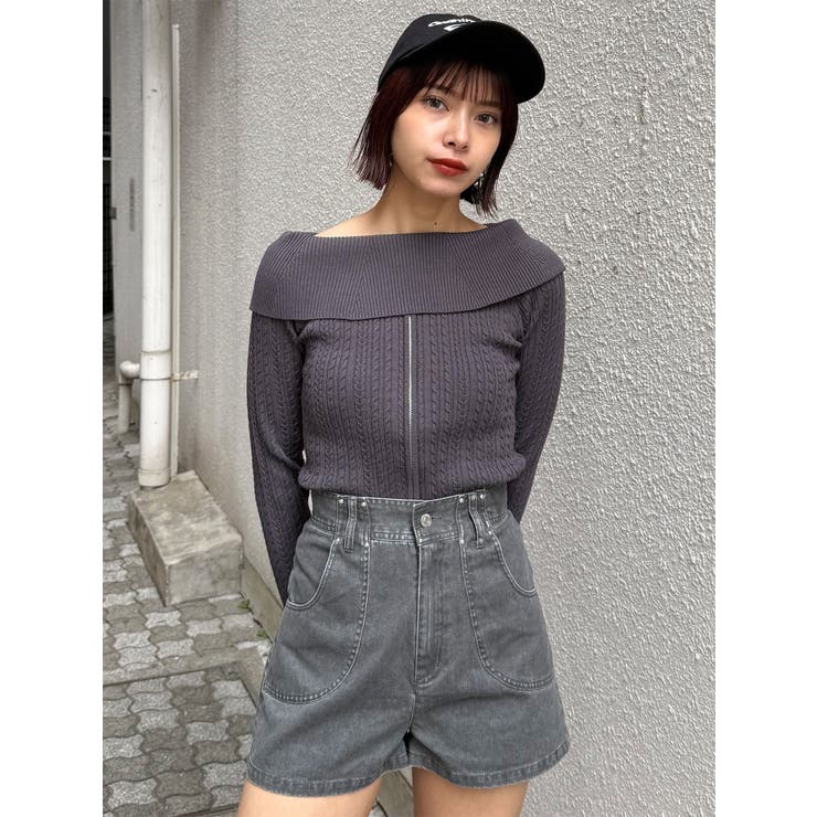 オフショルダーケーブルニット | MURUA | 詳細画像14 