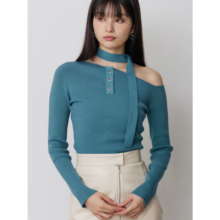 ブルー | ワンショルタイニット | MURUA