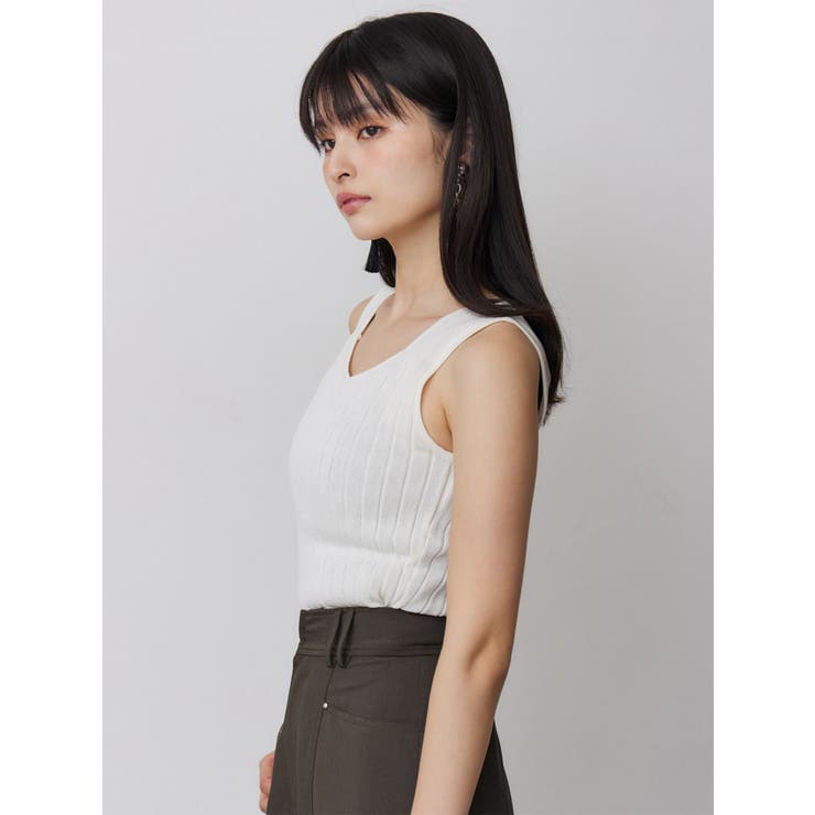 ランダムガーターニットタンク | MURUA | 詳細画像12 