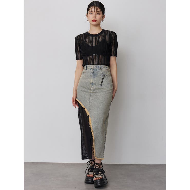 シアーストライプニット | MURUA | 詳細画像10 