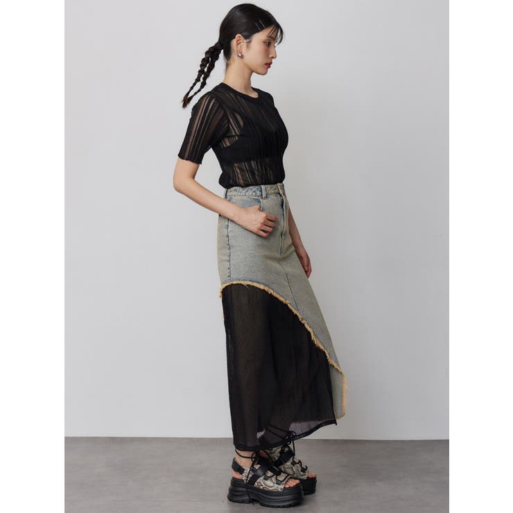 シアーストライプニット | MURUA | 詳細画像12 