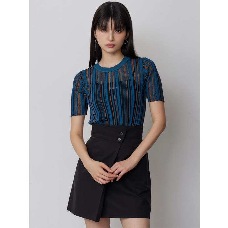 シアーストライプニット | MURUA | 詳細画像14 