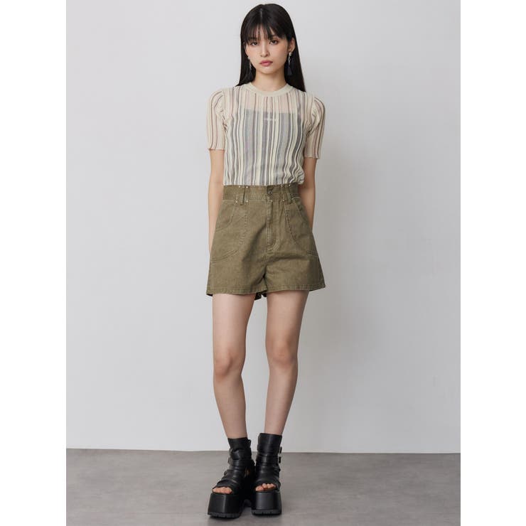 シアーストライプニット | MURUA | 詳細画像26 