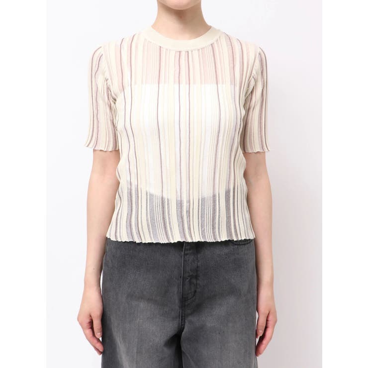 シアーストライプニット | MURUA | 詳細画像34 