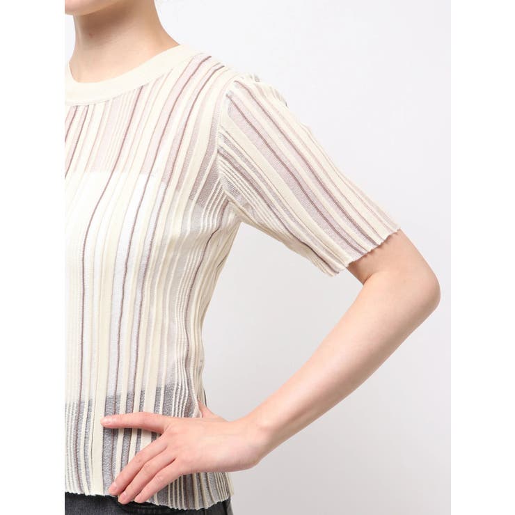 シアーストライプニット | MURUA | 詳細画像38 